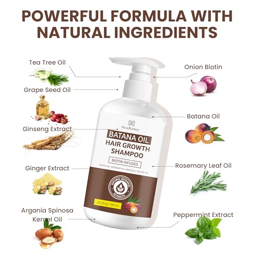 Beadlamey ㅤ Batana Oil Hair Growth Shampoo: Natural Hair Loss Shampoo For Thinning Hair For Women And Men thumb #2