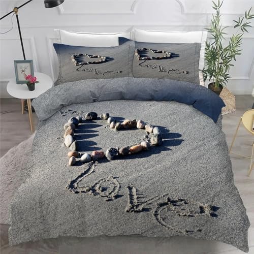 Parure de lit 90x190 housse de couette microfibre douce lit 1 place - 6