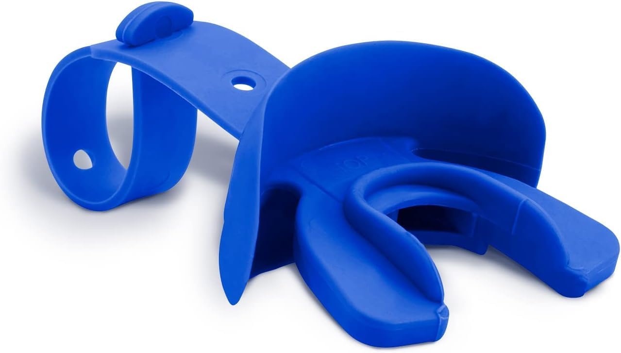 Vettex DoubleGuard Youth Mouth Guard with Lip Protection, Royal Blue | Football, Lacrosse, MMA, Boxing, Adjustable Helmet Strap, Braces Friendly, 2 Breathing Channels, NCAA & NFHS Certified