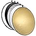Produktbild Mantona Faltreflektor (Diffusor) 5 in 1 (110 cm Durchmesser) gold, silber, schwarz, weiß