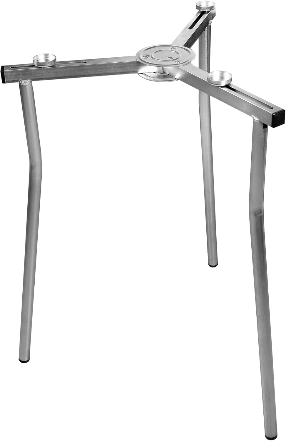 Trípode Soporte de 3 Patas para Paellero Regulable en Apertura para Paelleros y Cocinas de Gas, Apto para Distintas Medidas, 70 cm de Alto, Robusto y Estable, Fabricado en Acero Inoxidable