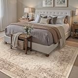 PureCozy Vintage Brązowy Dywan do Salonu 160x230cm Antypoślizgowy