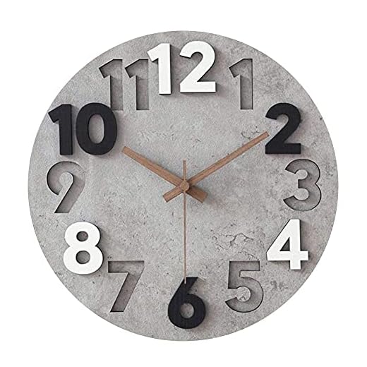 lzzfw Moderne 3D Wanduhr Holzuhr Mechanismus Kunst Stille Luxusuhren Wand Home Decor Wohnzimmer Uhr