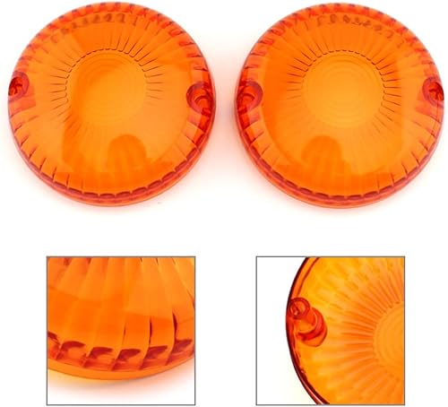 Miniatura 5 de GZYF 2 piezas ámbar de luz de señal de giro cubierta indicador cubiertas biseles reemplazo para Yamaha V Star 650 1100 Royal Star Vmax Maxim Virago