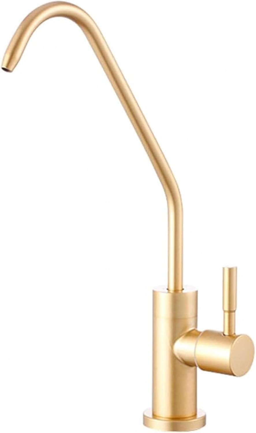Drinking Water Filter Kitchen Tap Brushed Gold Window Taps 360 Rotation Fits Drinking Water Filter Systems Kitchen Sink Tap Reverse Osmosis (A)