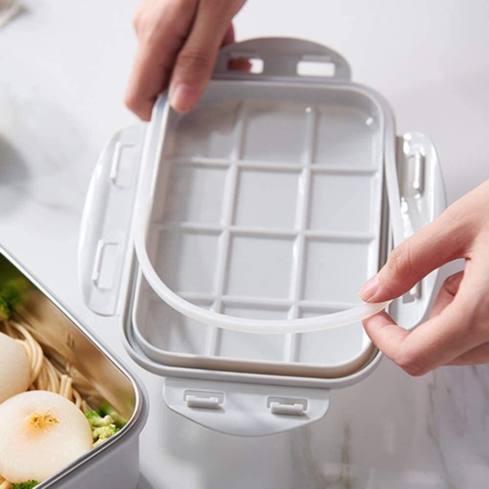 fiambrera, Bento Boxes - Fiambrera aislada portátil(Blue)