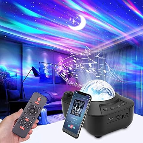 Star Light Projector Galaxy, Ocean Wave Star Sky Night Light with Color Changing and Timer, LED Star Projecter Night Light with Remote Control, for Kids Adults Party Home Decoration Christmas Gift Cover