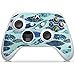 DeinDesign Skin Compatibile con Microsoft Xbox Series S Controller Pellicola Adesivi Piuma Oceane Glitter Look