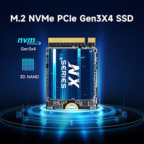 Image of KingSpec 1TB M.2 2230 SSD NVMe Gen3x4, PCIe 3.0 SSD with 3D NAND Flash, Internal Solid State Hard Drive for Steam Deck & Surface Pro (Read Speed up to 3500MB /s)