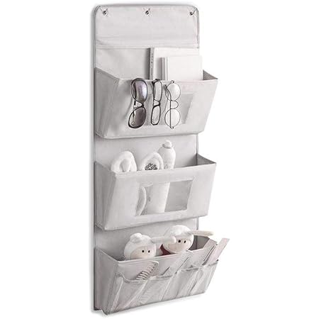 Amazon Gakinuneウォールポケット 吊り下げ 壁掛け 壁 収納 ポケット ラック 収納ハンガー レターラック メッシュ 大容量 つりさげ クローゼット 小物 ケース 玄関 洗面所 シンプル 洗える 通気性 グレー ウォールポケット オンライン通販