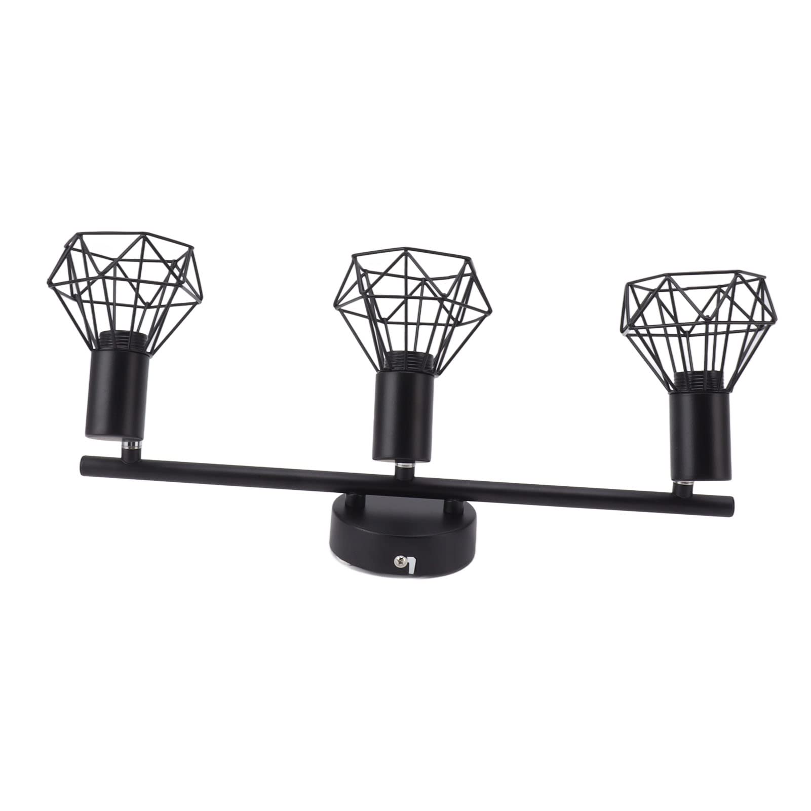 Annadue Kit de Iluminación de Riel de 3 Luces, Luz de Riel LED Giratoria, Foco de Techo Negro Mate, Luz de Moderna Regulable para Cocina Sala de Estar