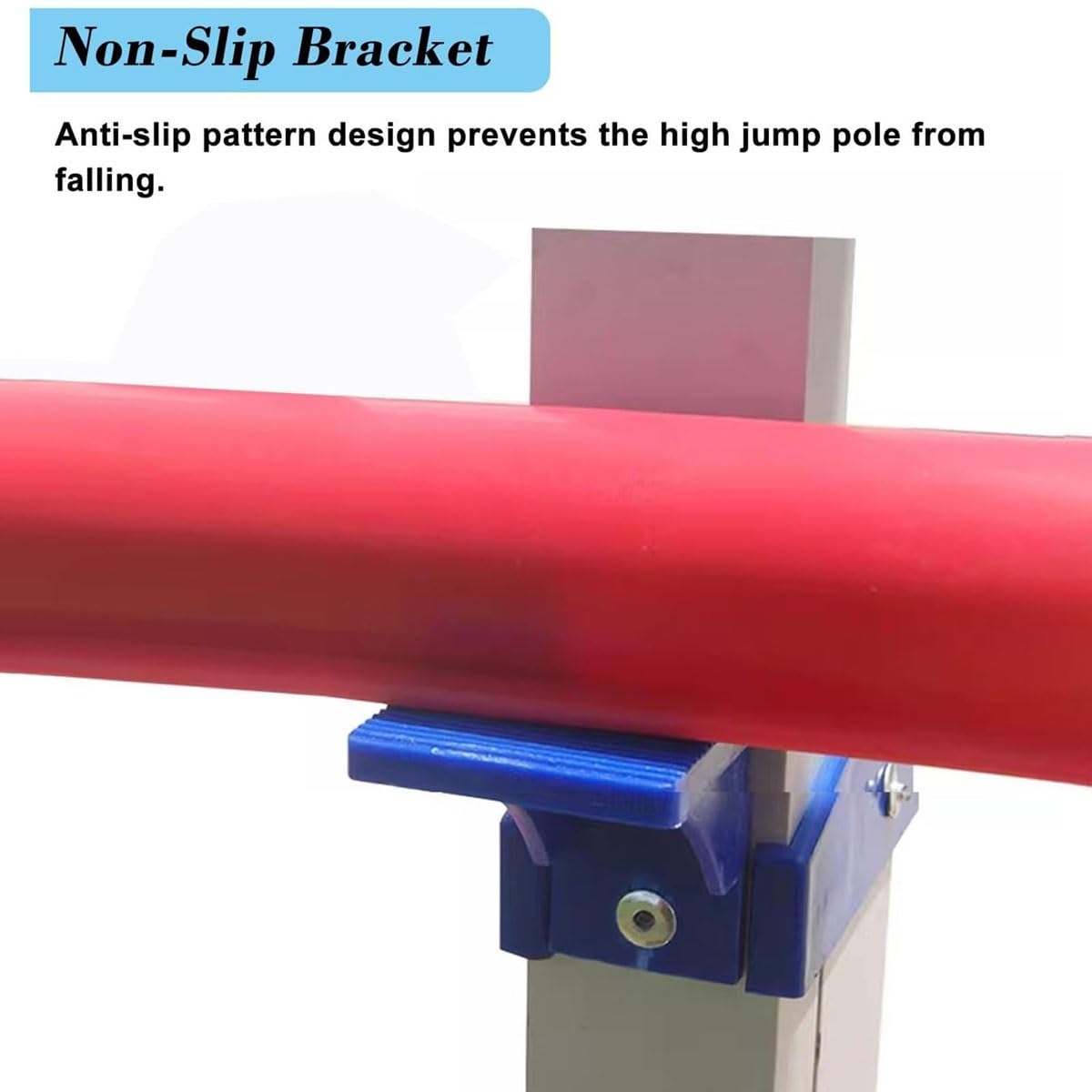 Soporte portátil para entrenamiento de salto de altura, postes de aluminio para salto de altura en pista de atletismo con 2 marcos verticales ajustables, probador de eventos de salto de atletismo, p