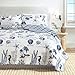 Navy Coastal Quilt Bedding Set, Summer Coastal Quilt with Shams, Beach 3-Piece Reversible All Season Bedspread Quilt Set. Lightweight Nautical Quilted Coverlet. Catalina Collection, Navy.