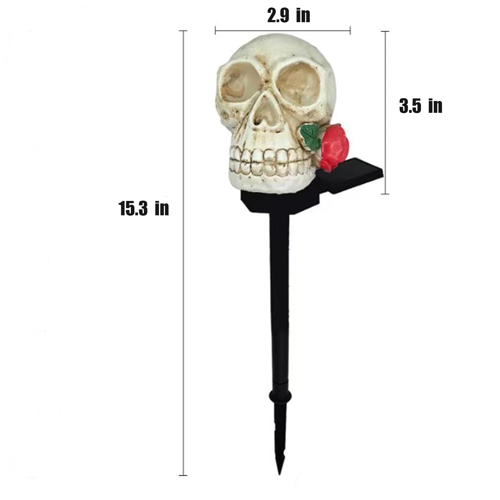 Luci Solari Da Giardino A Forma Di Scheletro E Corvo – Decorazioni Halloween Per Esterno – Impermeabili IP55, Si Accendono Automaticamente