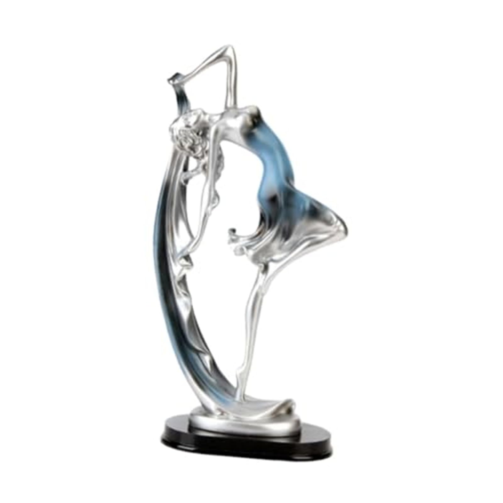 YUZDNM Desktop Art Statue Sculpture - Girls Sculpture Ornament Ballet Dancing Girl Statues, Dancer Sculpture For Tabletop Cabinet Decor(Gold)