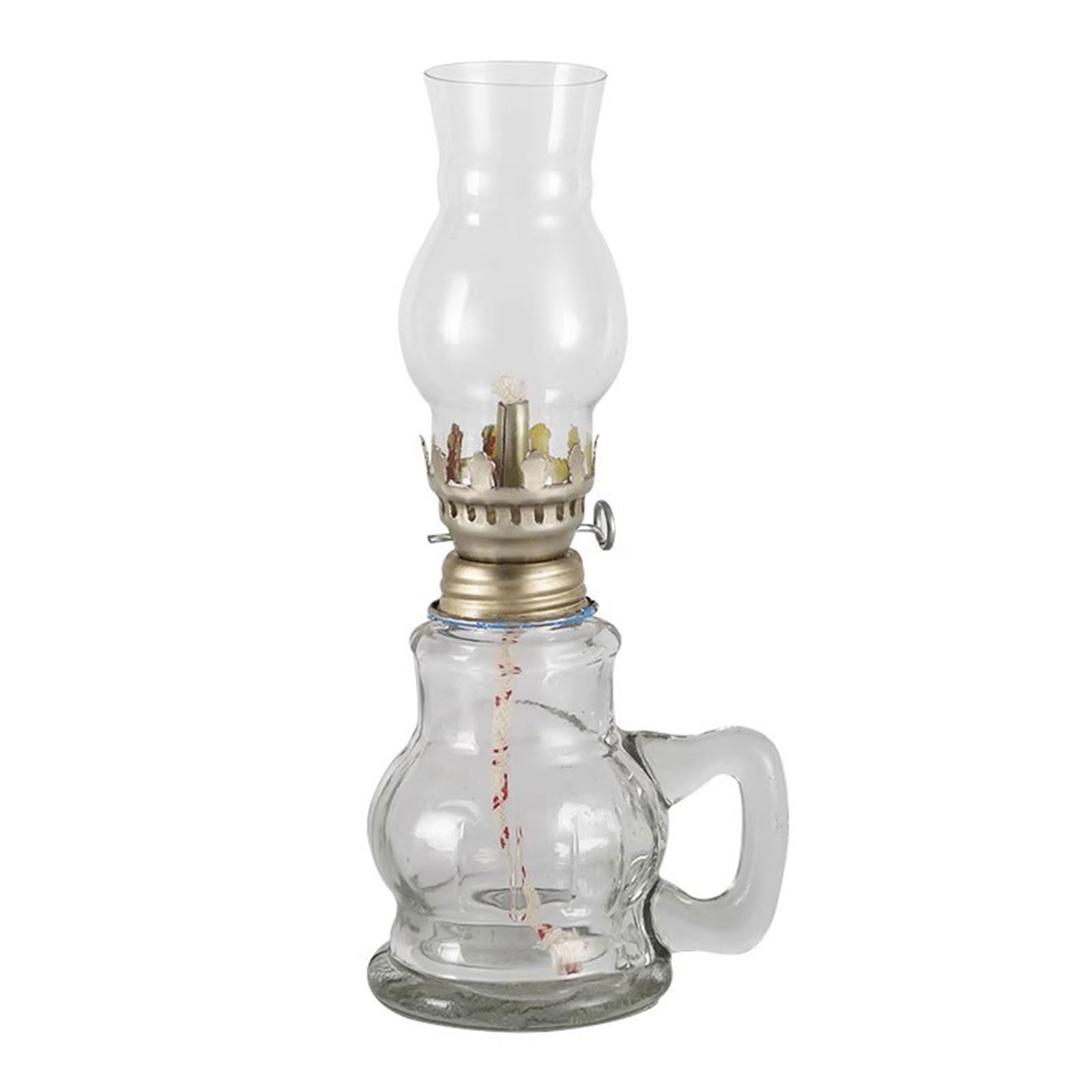 JSGHGDF Burning Glass Oil Refillable Atmospheres Event Use with Lamp Oil Liquid Paraffin Event or Emergencies Lighting