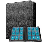 Mint Protect (ミントプロテクト) 公式 トップローダー ファイル 硬質ケース 252枚 収納 9ポケット (ブラック) レザー調