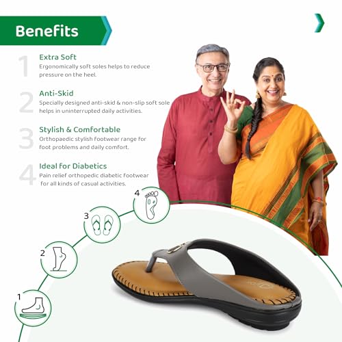 Image of ORTHO JOY Fancy doctor Slipper for women | Fancy Comfortable & Stylish Ortho Slipper for women