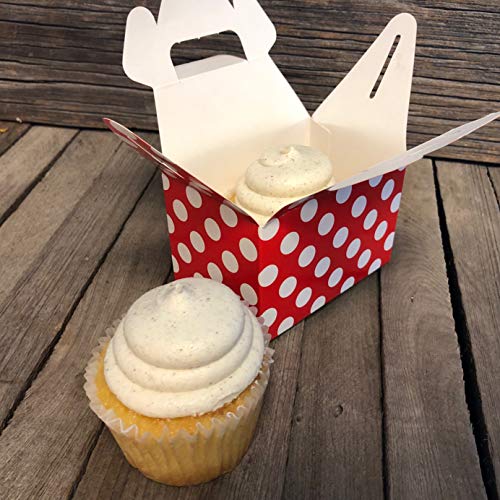 Outside The Box Papers Red Black And White Paper Mini Gable Favor Boxes- Ladybug Theme - Polka Dot - 24 Count Please Read Measurements And View All Pictures #TOP7