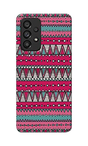 Image of Printed Hard Back Cover Case for Samsung Galaxy A53 5G Back Cover (Geometric Vintage Pattern) -1803