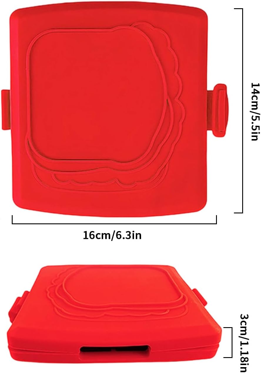 Sandwich Maker Press - Lightweight Cooker Pan,Microwave Grill Pan | for Traveling Office Dorm Home Apartment Kitchen Restaurant Women Men Teens