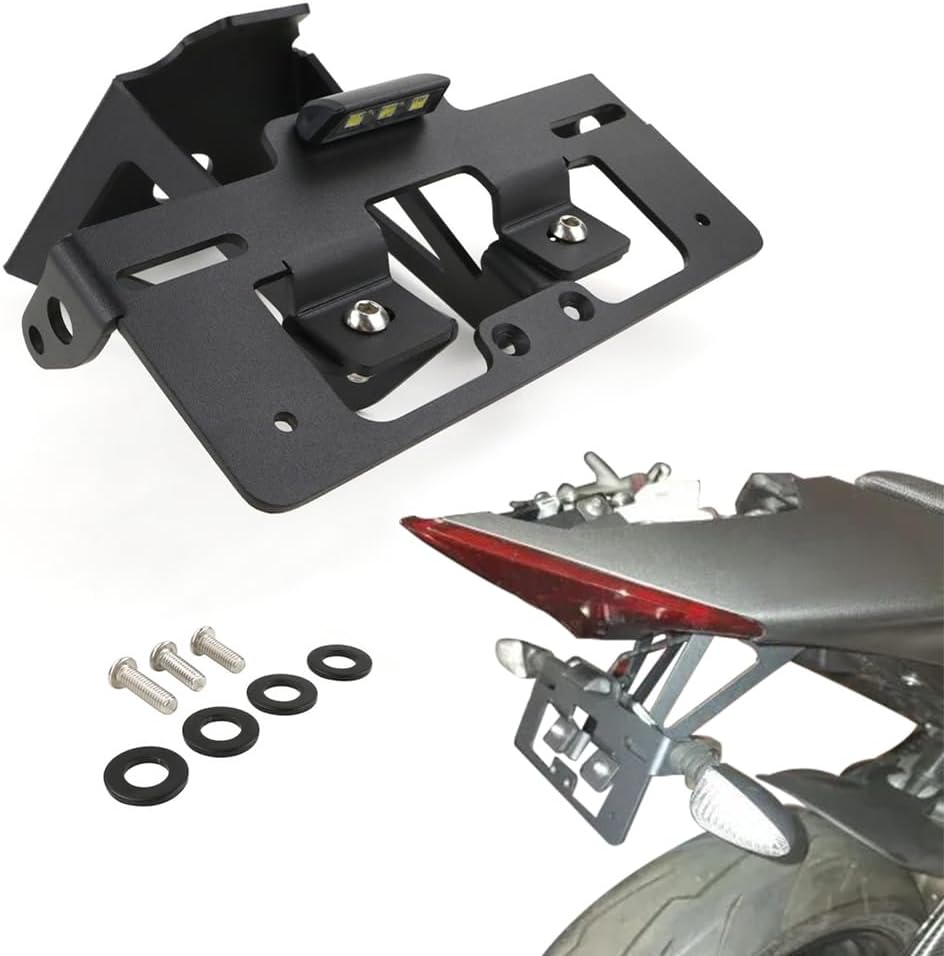 Xitomer Fender Eliminator Fit for RS 660 2021 2022 2023 2024 2025 2026 Tuono 660 2021-2026, Fender Eliminator Bracket with LED License Plate Light, Compatible with OEM/Stock Turn Signal