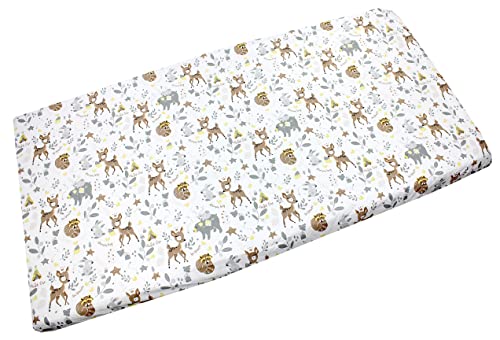 TupTam Drap Housse de Lit et Berceau avec Motifs pour Bébé, Animaux Sauvages, 60 x 120 cm