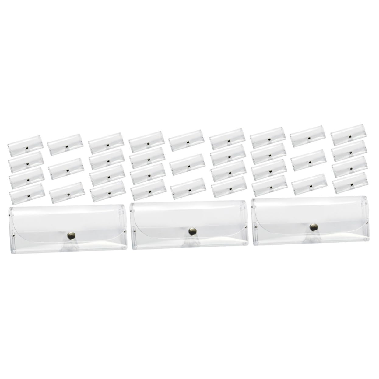 Brillenetui Transparente Sonnenbrillentasche Aufbewahrungsboxen Für Brillen Sunglass Case Brillen Aufbewahrungsbox Brillen Etuis Klare Lesebrille Etui Für Brillen Pvc 12st