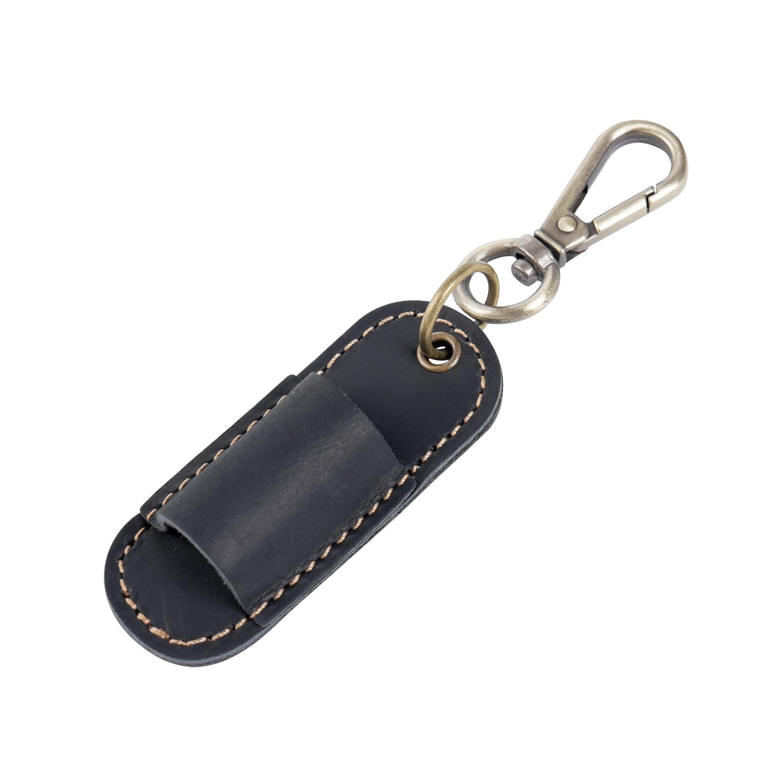 Kelisdi Black Pen Lanyard Holder Pen Holder With Keychain Portable Pencil Protector For Clipboard Pu Leather Pu Leather With Keychain