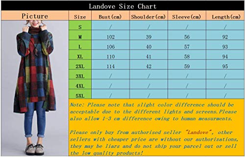 Landove Pullover Vestito Donna Invernale Casual