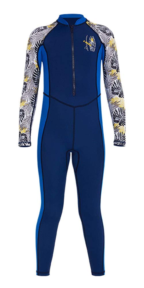 Youth Girls Boys One Piece Water Sports Sun Protection Rash Guard UPF 50+ Long Sleeves Full Suit Swimsuit Wetsuit