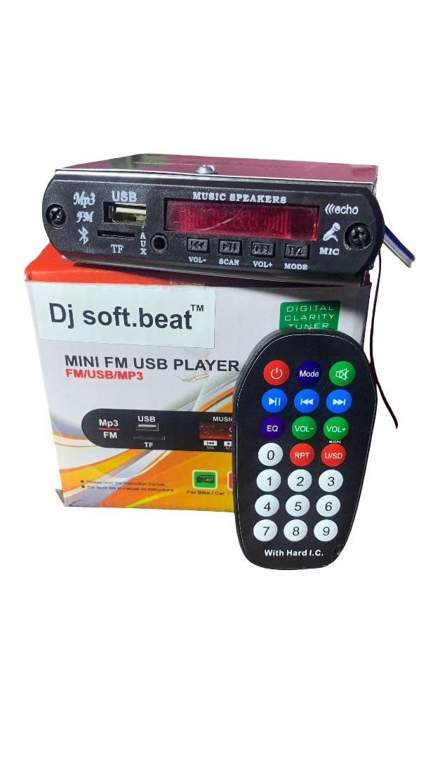 Bluetooth Mini Car Stereo, MP3 Player with FM,AUX & USB (12V DC)-image-46