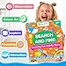 HOQEEWIPE Search and Find Books for Kids, Reusable Art and Craft Supplies for Toddlers - Preschool Learning Activity, Gifts for Girls & Boys, Educational Game Learning Toys for 3, 4, 5, 6 Year Old