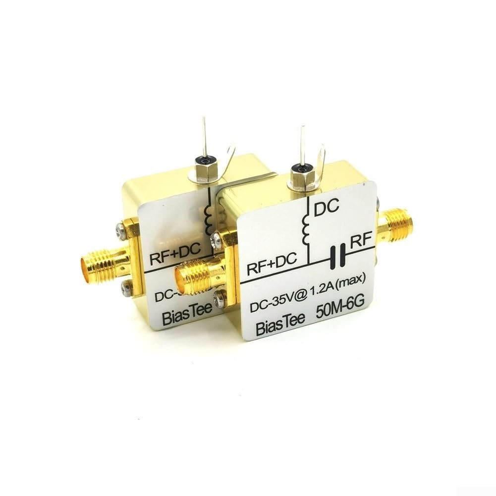 RF Bias Tee Feeder Box 50MHz-6GHz avec fonction de blocage CC et ≤0.8dB faible perte pour équipement de communication (1200 milliampères)