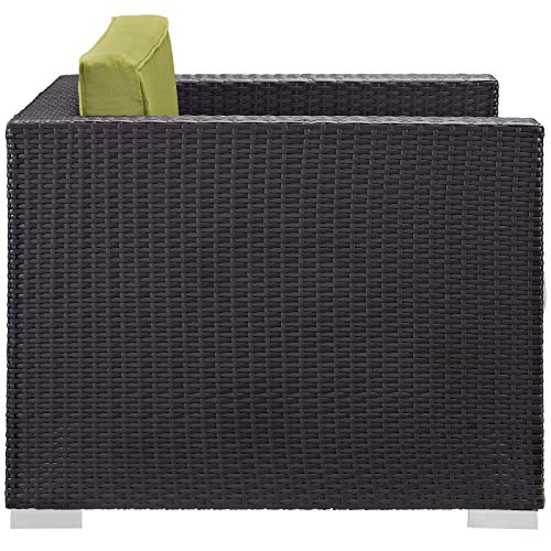Modway Convene Outdoor Patio Armchair, Espresso Peridot – product image 3