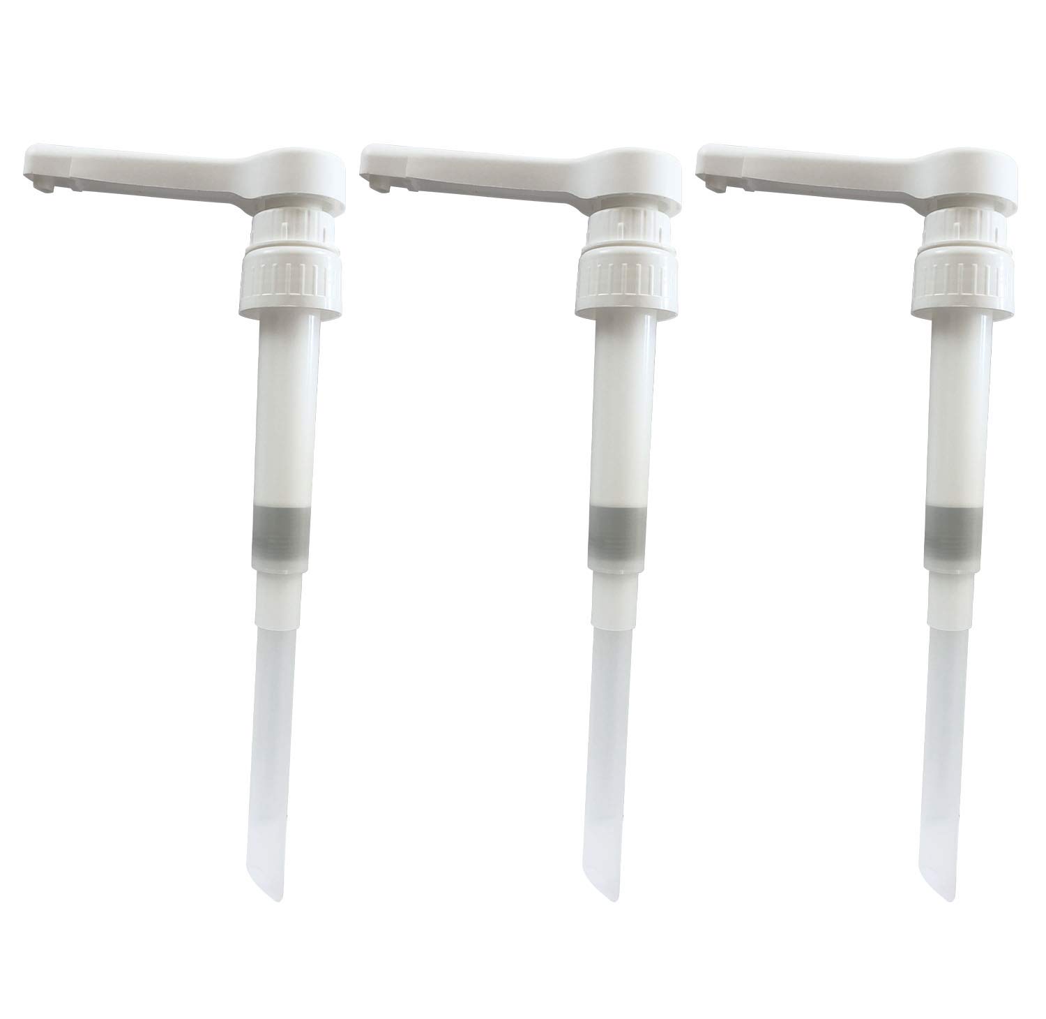 STAR BRITE Pump Dispenser | Suitable For 5 Litre Containers | Heavy Duty Strong Design | Gels & Liquids | 38mm Neck | Dispenses 30ml Dose | White | Pelican Pump Hand Gel Dispenser | Pack of 3