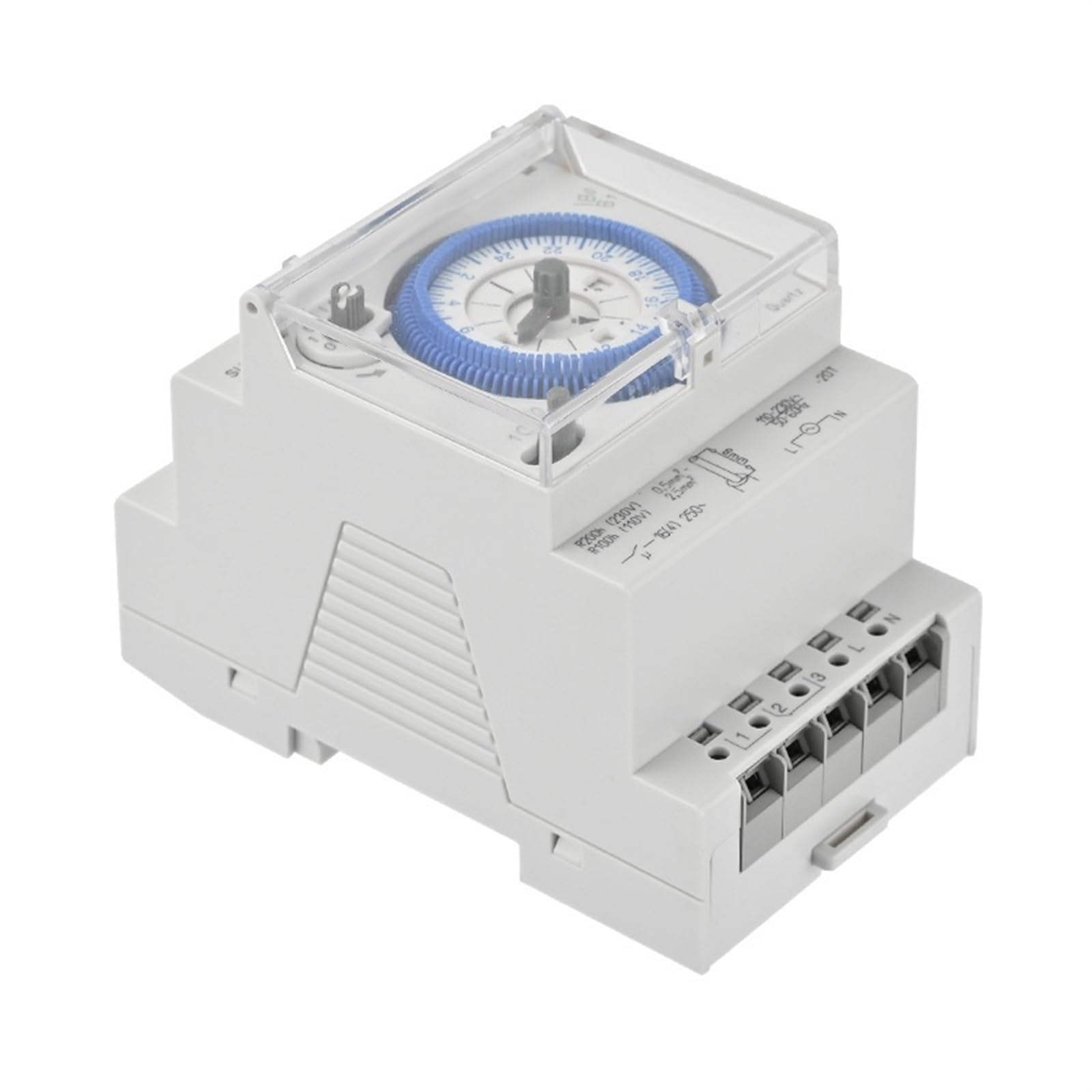 Temporizador mecánico de carril Din SUL181D, interruptor de tiempo de 24 horas, relé, temporizador eléctrico programable, AC220V
