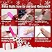 Christmas Press on Nails Long Square White French Tips with Snowflakes Design Winter Christmas Full Cover Acrylic Glossy Nails Glue on Nails for Women 24Pcs