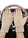 Maxdot 1 Pair Women Sunblock Fingerless Gloves UV Protection Driving Gloves Summer Mitten Non Slip for Outdoor Cycling Manicures (Khaki)
