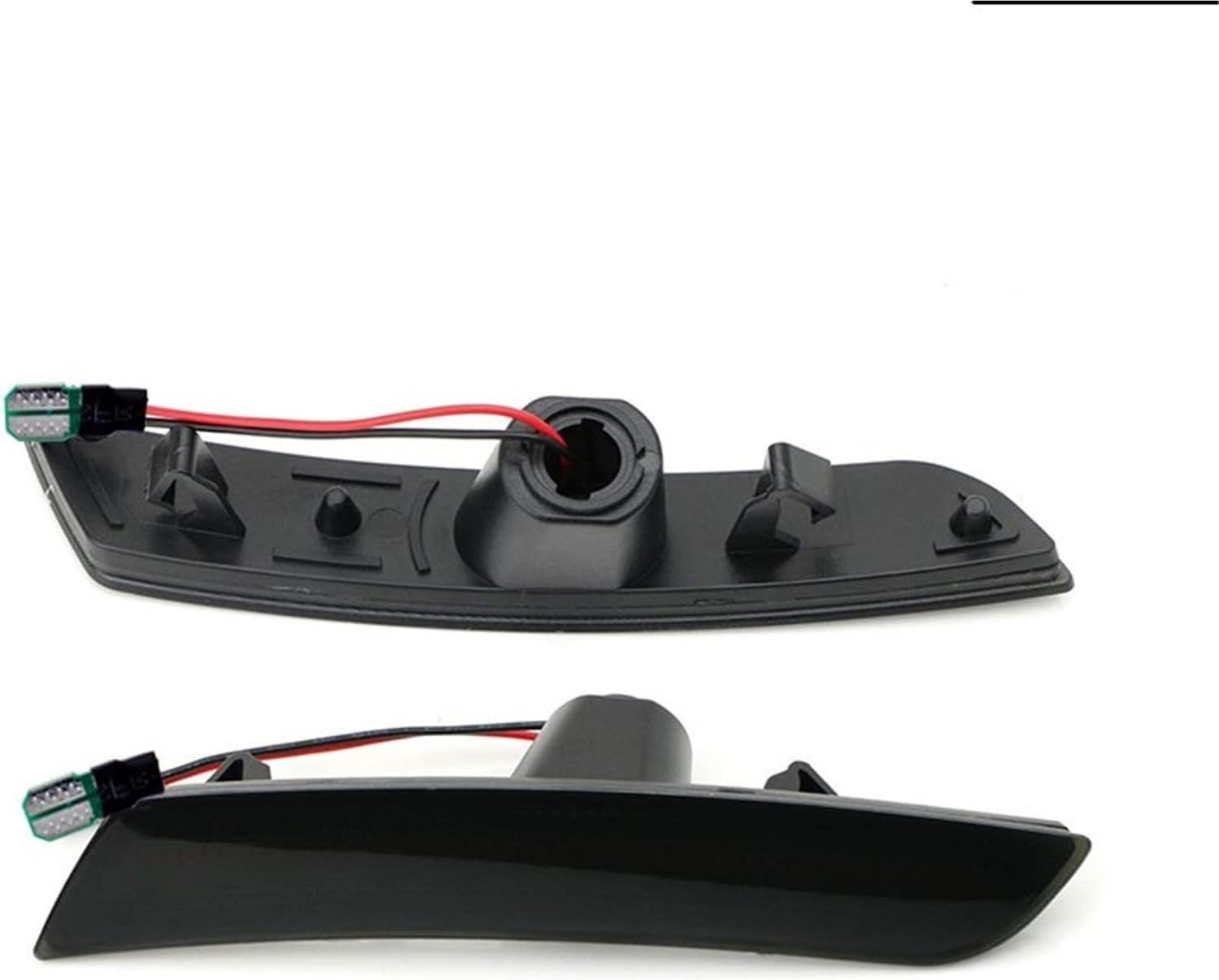 Direction Indicator For Cadillac For CTS 2014-up For ATS 2015-up Amber Yellow Full LED Front Side Marker Light Sidemarker Lamp Turn Signal Light(Smoked Lens)