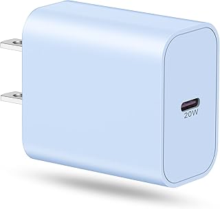 20W USB C Wall Charger for iPhone 15 Pro max/15 Pro/15/14 Plus/13 Mini/12/11/XS/XR/X/8, Type C Power Adapter USB-C Plug Brick Cube Fast Charging for Samsung Galaxy, Google Pixel, iPad Pro/Air, Watch