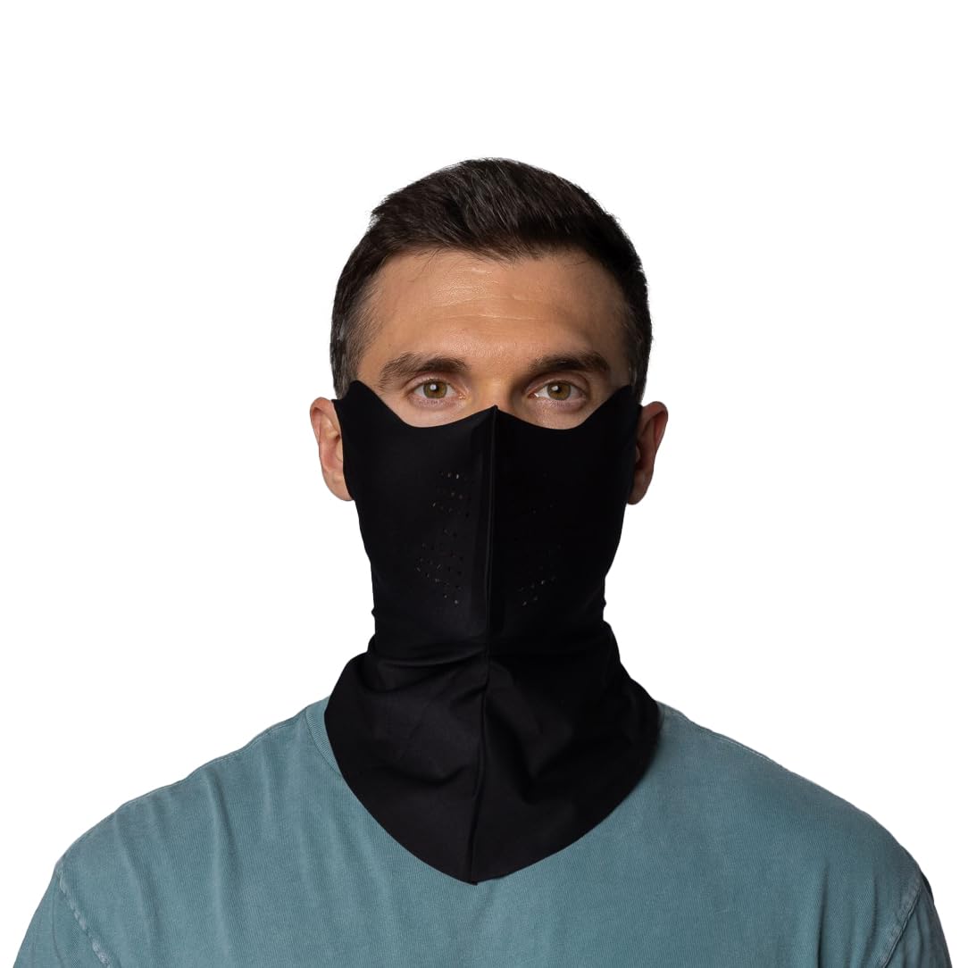Korean UPF 50+ UV Sun Protection Face Mask – Cooling Breathable Neck Cover for Golf, Fishing, Hiking – Made in Korea