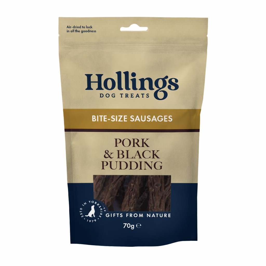 Hollings Pork & Black Pudding Bite-Size Sausages - 70G