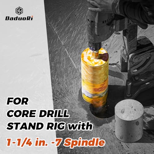Image of 1 1 /2 Inch Wet Core Drill Bit, 1.5 inch Core Bits for Concrete, 14 inch Drilling Depth, 1-1 /4 inch-7 Thread Diamond Core Drill for Cured Concrete, Hard Masonry, Brick, Solid Cement, Stucco, Stone (38mm)
