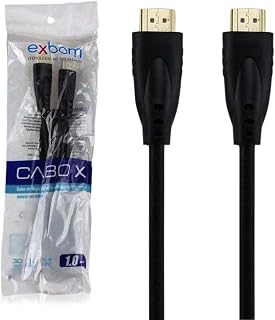 Cabo HDMI Suporte 3D Versão 1.4 Full HD 1080 Exbom CBX-H10SM 1 Metro