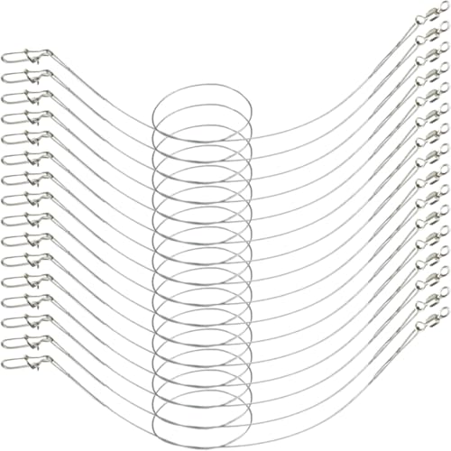 Set 24pz Líderes Acero Inoxidable para Pescar 250mm