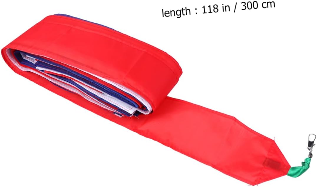 HANABASS Colorful Rainbow Kite Tail 30M Streamer Ribbon for DIY Kites Floating Turning Tail and Decorations Random Color