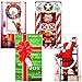 4 Pack Christmas Bathroom and Front Door Holiday Decorations and Covers