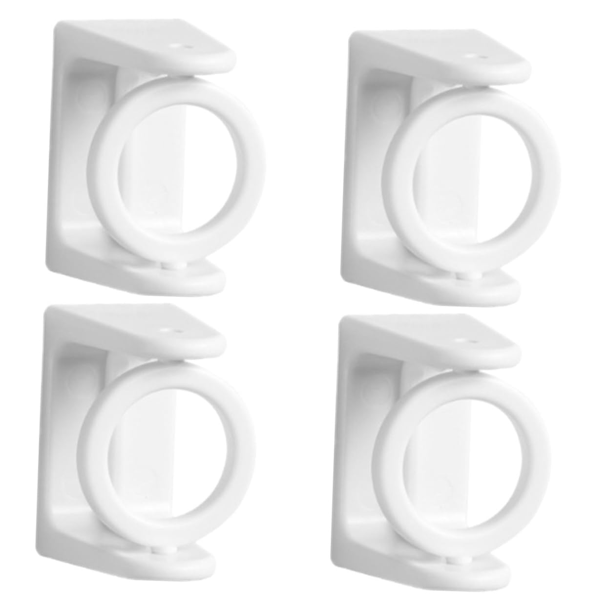 8pezzi Ganci per Bastoni Tende Regolabili Supporti Adesivi per Asta Tende Facili da Installare su Superfici Lisce per Casa e Ufficio Design Moderno e Funzionale