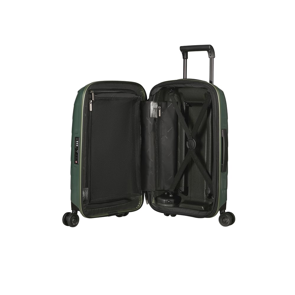 Samsonite Attrix - Spinner S, rozszerzalny bagaz podreczny, 55 cm, 38/44 L, zielony (Basil Green)